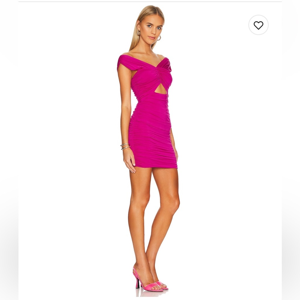 LoveShackFancy Berry Fritz Pink Mini Cut Out Dress NWT Size Small - Picture 2 of 6